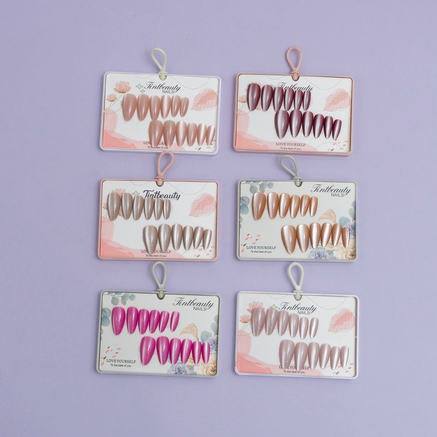 Glossy Artificial nails (12 Cases) - UBKWS923