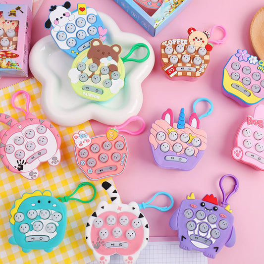 Music Push Toy Keychain