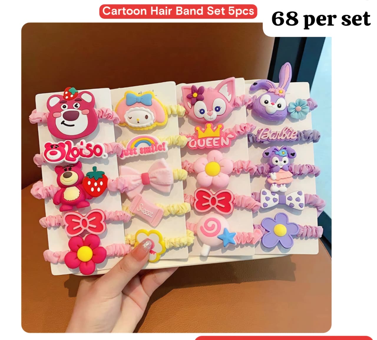 Cartoon Hair Band Set 5pcs