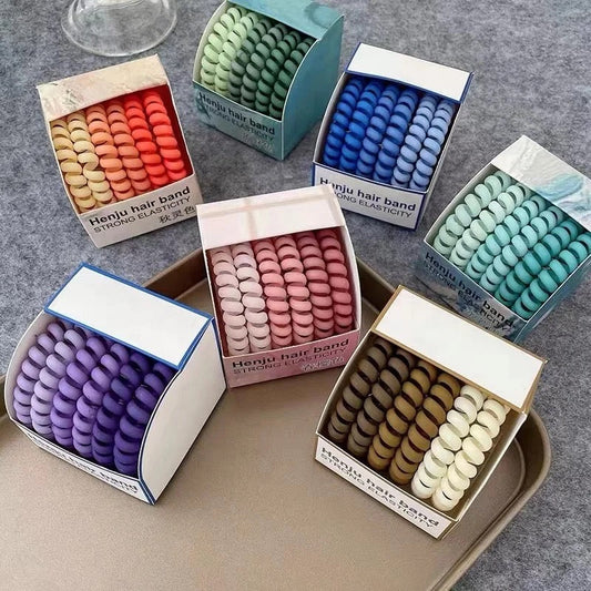 Spiral Hair Rubber Band ( Pack of 12 ) - UBKWS381