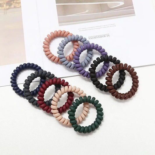 Trendy spiral Hair ties (Pack of 12) - UBKWS794